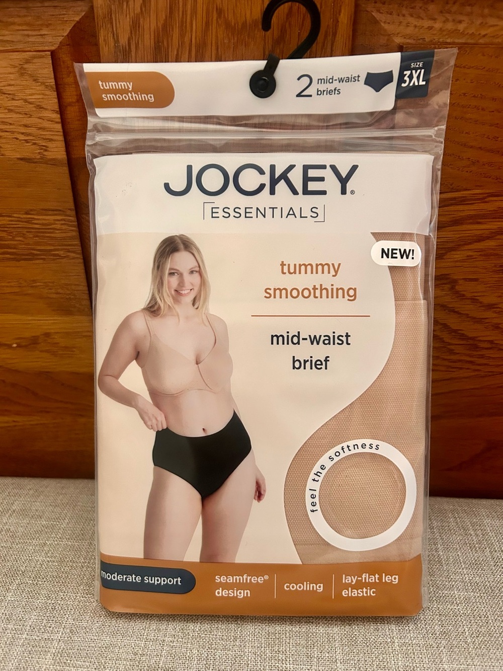 Women's Jockey Essentials Seamfree Slimming Brief Panties, Underwear, 3XL